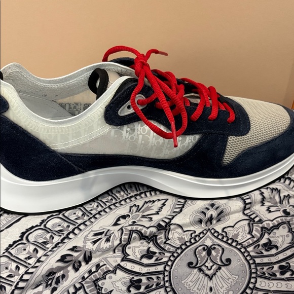 Dior Blue and Gray B25 Runner Sneakers - Picture 9 of 11